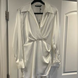 NWT Zara short satin effect dress